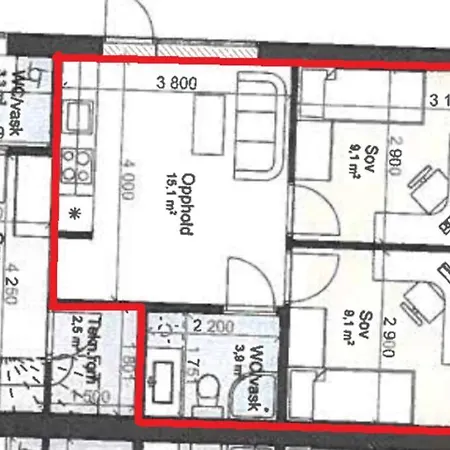 Leilighet Med Egen Uteplass Og Utsikt. Parkering.